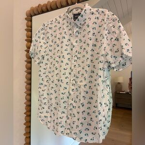 Bonobos White Shirt with Toucan birds